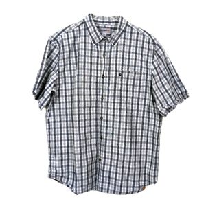 Carhartt Gray and Black Button Down Shirt